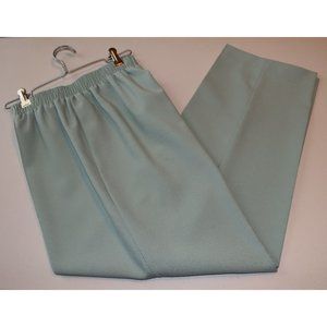 Vintage Monterey Canyon Mint Green Elastic Women's Pants Size 14 Made in USA